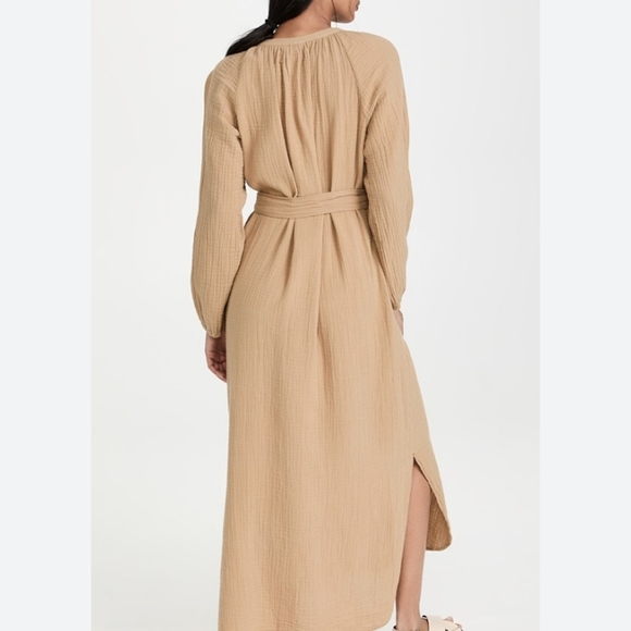 Xirena Irys Maxi Dress Chelsea Cotton Gauze Tan S - Picture 15 of 16